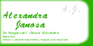 alexandra janosa business card